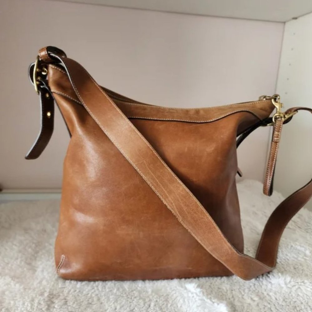 Coach leather crossbody bag